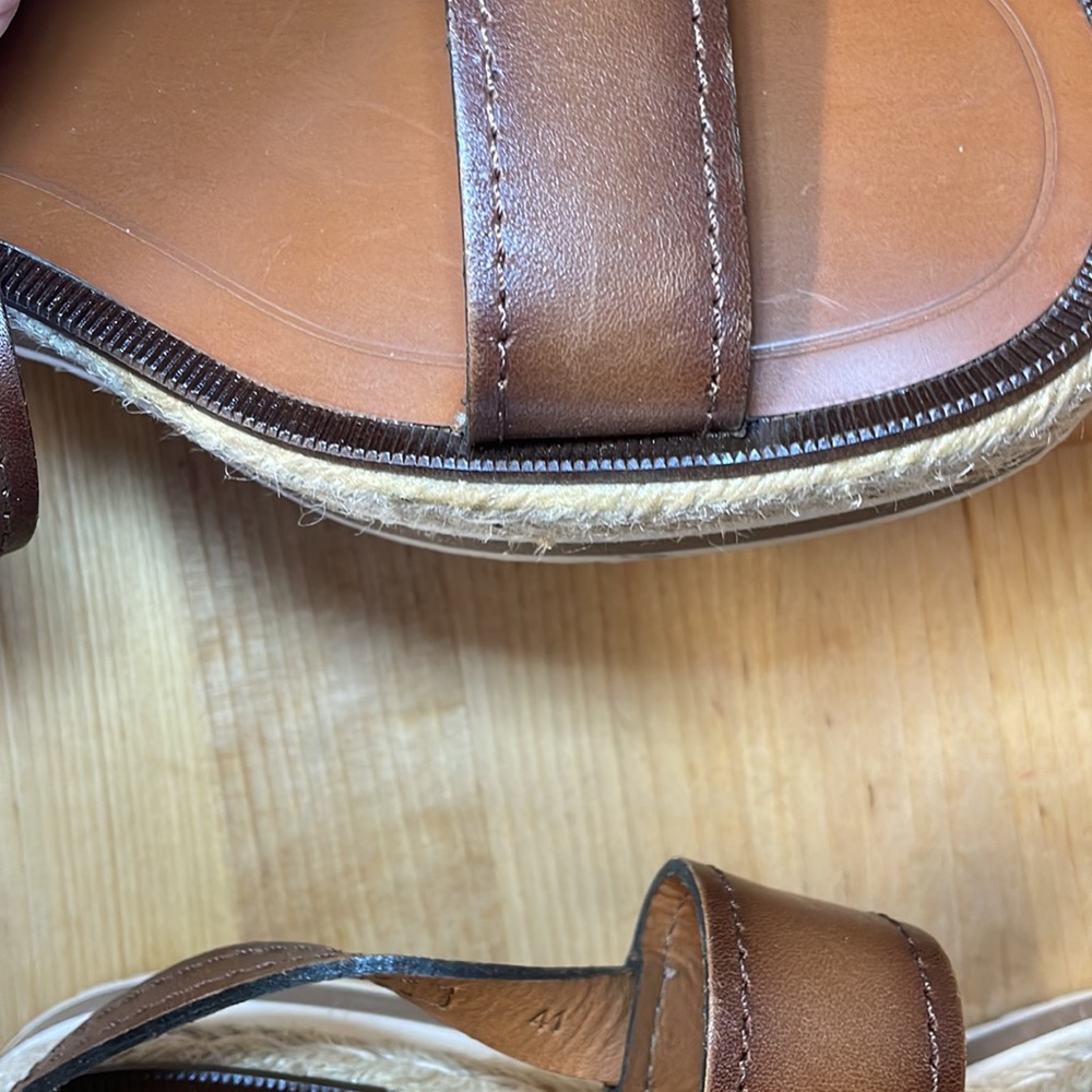 Massimo Dutti leather sandals size 10 - Picture 10 of 16